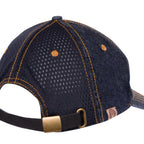 Thumbnail image #2 for Chef Works RDBC-IBL-0 Baseball Chef Hat, Snap Closure, Denim Cotton, Indigo Blue