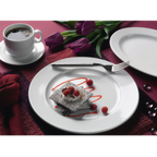 Thumbnail image #2 for International Tableware Bristol BL-14 Porcelain Oval Platter, 12-1/2" x 9", Wide Rim, Rolled Edge