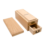 Thumbnail image #1 for Korin Inc TK-625-02N Bonito Shaver, Rectangular Wood, with Drawer, Natural, 9-3/10"L