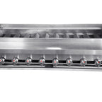 Thumbnail image #2 for Connerton KABOB-60 Gas Kabob Broiler, 60"W x 28"D, 10 Burners, Angled Radiants, Manual Controls