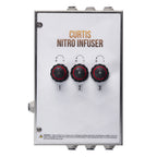 Thumbnail image #1 for Curtis NIB3 Nitro Infuser Box, 3 Heads, Needle Valves, Speedfit Connections, Mounting Bracket, Stainless Steel