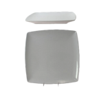 Thumbnail image #1 for Thunder Group Classic 29012WT Melamine Plate, White, Square, 12" x 12", Rolled Edge 1 Dozen