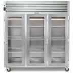 Thumbnail image #1 for Traulsen Spec-Line RHT332NUT-FHG Three-Section Reach-In Display Refrigerator, 69.5 Cu. Ft., Narrow Full-Height Glass Doors, Stainless Steel