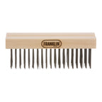 Thumbnail image #1 for AllPoints Foodservice Parts & Supplies 1331175 Medium-Bristle Broiler Brush with 24-Inch Handle