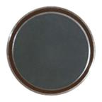 Thumbnail image #1 for G.E.T. GET RCT-16-NS . . Round Non-Slip Serving Tray, 16 in, Melamine, Black/Brown 1 Dozen