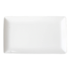Thumbnail image #1 for Vertex China London LD-R12 Rectangular Porcelain Platter, 10-1/2" x 6", Low Profile, Bone White Case of 2 Dozen