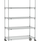 Thumbnail image #1 for Metro Super Erecta SA-3048C-80-M5 Super Adjustable Mobile Wire Shelving Unit, 48"W x 30"D x 80"H, 800 lb. capacity per shelf, 1200 lb. capacity per
