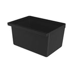 Thumbnail image #1 for GSW USA C-23H Utility Cart Refuse Bin, Polyethylene, Black, 13"W x 10.5"D x 7"H