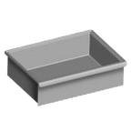 Thumbnail image #1 for Eagle Group 502950 Work Table Drawer, 13-7/8" W x 19" D x 9" H, Polymer, Pull Flange, Built-In Drawer Stop