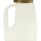 Thumbnail image #1 for TableCraft Products Option PP64BE 64 oz Plastic Syrup Dispenser with Graduated Markings and Beige Lid Case of 6