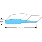 Thumbnail image #1 for AllPoints Foodservice Parts & Supplies 741128 Silicone Sweep Gasket, Per Foot