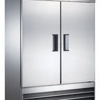 Thumbnail image #2 for Admiral Craft Equipment Corp. Black Diamond USRF-2D 2-Section Solid-Door Reach-In Refrigerator, 46.5 Cu. Ft., Bottom-Mounted