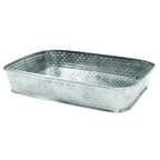 Thumbnail image #1 for TableCraft Products Brickhouse Collection GPSS90 Rectangular Stainless Steel Serving Platter, Brick Pattern, 9-1/2 x 6-1/2 in Case of 12