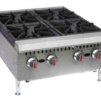 Thumbnail image #1 for Serv-Ware SHPS-24-LP 4-Burner Countertop Hot Plate, Liquid Propane, 24"W, 27.2"D x 11.28"H