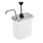 Thumbnail image #1 for Server Products 86750 Fountain Jar Pump, Stainless Steel, 1 oz Maximum Serving, Fits 2 qt 7-1/2" Shallow Jar