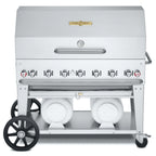 Thumbnail image #1 for Crown Verity Mobile Cooking CV-CCB-48RDP Mobile LP Gas Grill, 7 Burners, Stainless Steel, 56"