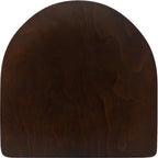 Thumbnail image #1 for Oak Street SLSEATWOODIMP-WA Replacement Wood Bar Stool Seat, Walnut Finish, 16.625" D x 17.25" W x 0.6875" Thick