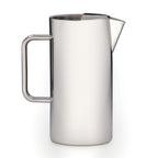 Thumbnail image #1 for Steelite International DW Haber, Tower DW7564QSS 2 qt 18/10 Stainless Steel Water Pitcher with Handle
