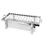 Thumbnail image #1 for Eastern Tabletop 3249GB Countertop Chafing Grill Stand, Stainless Steel, Brushed Finish, Fits 1 Butane Burner, 28"W x 17-3/4"D x 7-1/4"H