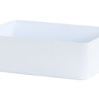Thumbnail image #2 for Cal-Mil Hudson 22502-1612-15 Rectangular Melamine Bowl, 16" x 12" x 5"H, White Case of 4