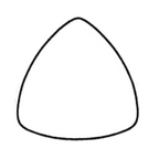Thumbnail image #1 for Steelite International Homer, Unique Collection HL17900 Standard China Triangle Plate, 12 inch 1 Dozen