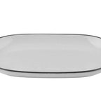 Thumbnail image #1 for Mikasa Hospitality (Lifetime Brands, Inc.) ID Fine 5324466 Fine China Oval Platter, Modest Black, 9.56" x 14.57" Case of 6