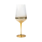 Thumbnail image #1 for Kadra Kitchenware Vikko Decor VD-18-EG Water Glass, 18 oz., Gold Case of 24