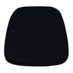 Thumbnail image #1 for Flash Furniture LE-L-C-BLACK-GG Chiavari Chair Cushion, Black Polyester, 15 x 15 x 1-3/4 in, Hook-and-Loop Straps