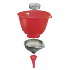 Thumbnail image #1 for Browne USA Foodservice Cuisipro 747152 3-in-1 Plastic Funnel Set for Spices, Mills & Preserves Case of 6