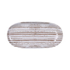 Thumbnail image #2 for G.E.T. Stardust - EGS B396110-SDW White Melamine Oval Plate, 11" W x 5-1/4" D x 1" H Case of 6