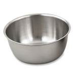 Thumbnail image #1 for Alegacy Foodservice Products MB1 1 qt Mixing Bowl, 6-1/2 in Diameter, Straight-Sided, Rolled Edge, 430 Stainless Steel Case of 12