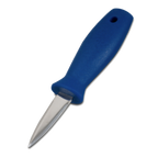 Thumbnail image #1 for JB Prince X174 Oyster Knife, 2-1/4" Pointed Stainless Steel Blade, Blue Plastic Handle