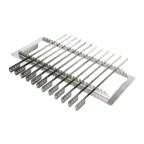 Thumbnail image #1 for JB Prince Gastronomy Plus Ltd G105 SR Stainless Steel Skewer Rack for XL Grill with 12 Skewers