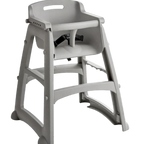 Thumbnail image #1 for ATSMFG ATS AT&S-B9901G Restaurant High Chair, Gray Plastic, Gray Frame and Seat