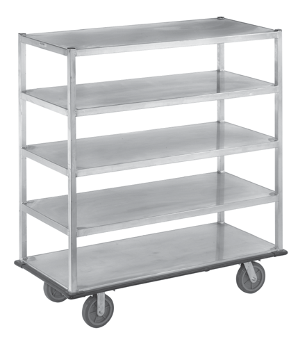 Product image #6 for Channel Manufacturing Queen Mary 5-Shelf Banquet Utility Cart, Aluminum, 62 x 28 x 66 Inches