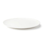 Thumbnail image #1 for Browne USA Foodservice Foundation 5630115 Oval Coupe Rim Porcelain Plate, 10 x 7.25 in, White 1 Dozen