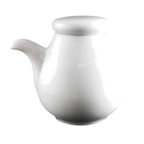 Thumbnail image #1 for Vertex China Market Buffet ARG-CB Porcelain Condiment Bottle, 5 oz, Rolled Edge, Bright White Case of 2 Dozen