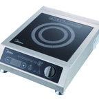Thumbnail image #1 for Midea Commercial Products MIC3400F Commercial Countertop Single-Burner Induction Cooktop, 3400W, Ceramic Glass Top, Dial Control