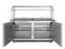 Thumbnail image #7 for KoolMore 60-Inch 2-Door Commercial Refrigerated Prep Table with Sneeze Guard and Buffet Slide