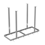 Thumbnail image #1 for Winholt Equipment SSCMPR-6016 Ceiling-Mounted Stainless Steel Pot Rack, 60"W, 18 Double-Prong Hooks