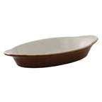 Thumbnail image #1 for Tuxton China DuraTux®© B1N-150 Welsh Rarebit & Gratin Dish, 17 oz, Ceramic, Oval, 10-5/8" x 5-1/2" x 1-1/2"H 1 Dozen