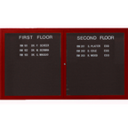 Thumbnail image #1 for AARCO Products OADCW3660RL Enclosed Directory Board, 60"W x 36"H, Aluminum Frame, 2 Swing Doors, Indoor/Outdoor, Includes Letters
