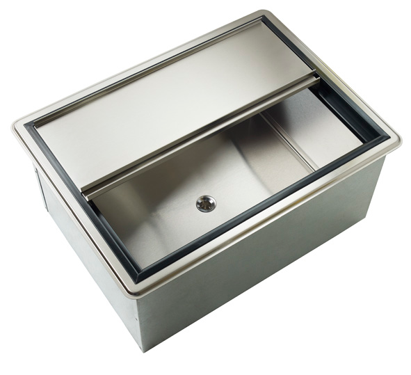 Product image #5 for Krowne D2712 Large Drop-In Ice Bin, 73 lb Capacity, Stainless Steel, Without Cold Plate