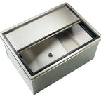 Thumbnail image #5 for Krowne D2712 Drop-In Ice Bin, 73 lb Capacity, Stainless Steel, Sliding Cover, Without Cold Plate