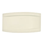 Thumbnail image #1 for CAC China Garden State GAD-RT13 Porcelain Rectangular Platter, 12 x 6-7/8 in, Embossed Rim, Bone White 1 Dozen