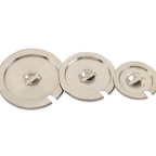 Thumbnail image #1 for Alegacy Foodservice Products Rest-Rite VIC0612 Stainless Steel Round Notched Vegetable Inset Cover for 4 qt Pot Case of 6