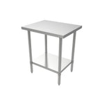 Thumbnail image #1 for ATSMFG MET MET-WT-2430 ATS MFG Stainless Steel Work Table, 30"W x 24"D x 35"H, 18/430 Top, Undershelf, Adjustable Feet