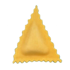 Thumbnail image #1 for Arcobaleno Pasta Equipment MOLD-AMF-RS-05B Ravioli Mold, 13 g, Triangular, Scalloped Edge, 2-1/4 x 2-5/8 in