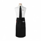 Thumbnail image #1 for Chef Revival 2PWABK Bistro Waist Apron, Black, 33" x 30", 2 Pockets, 100% Spun Polyester Case of 24