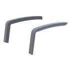 Thumbnail image #1 for Grosfillex Sunset US416289 Aluminum Chair Armrests, Power Washable, Rust & UV Resistant, Platinum Gray